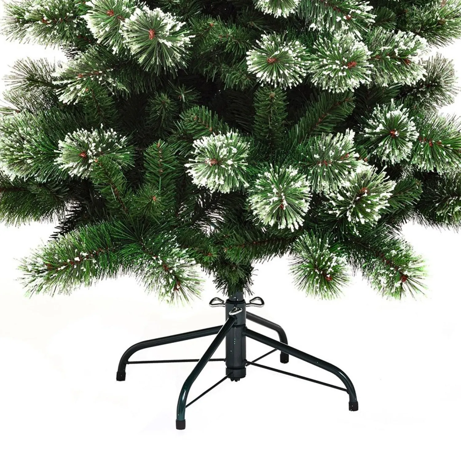 Albero Di Natale Innevato Con Pigne 150cm
