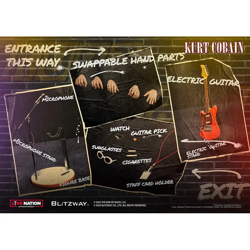 Blitzway Figura Articulada Kurt Cobain Escala 1:6 Kurt Cobain