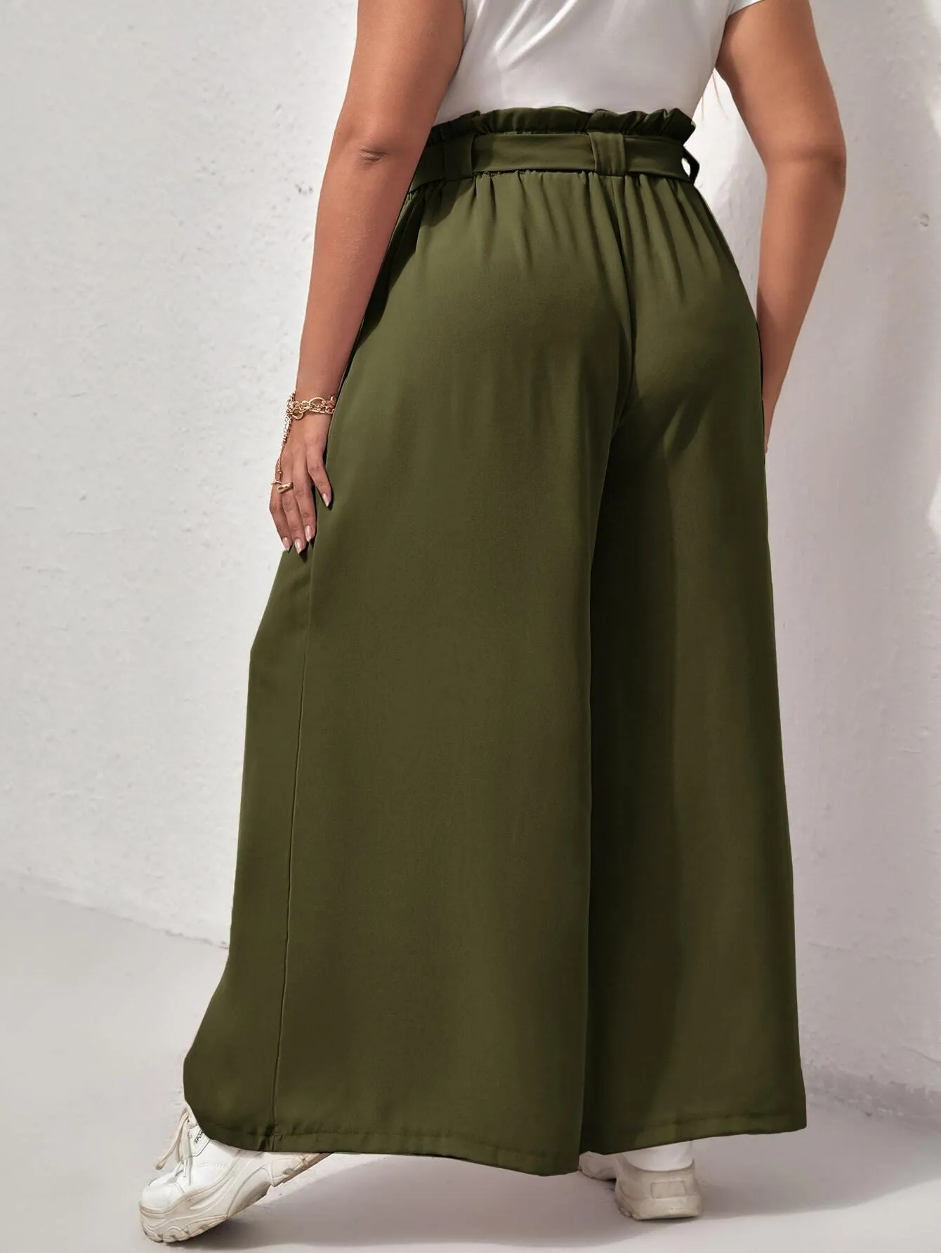Calça Casual Simples Plus Size - Costanza