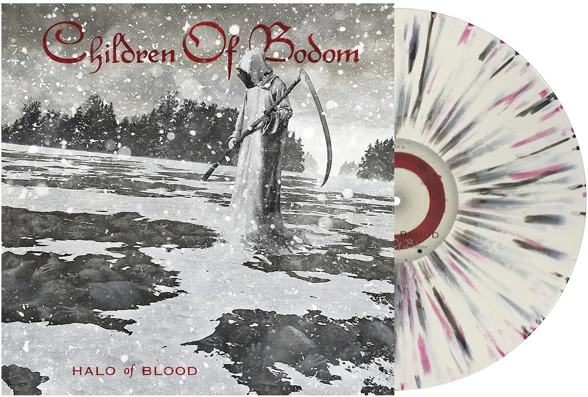 Children Of Bodom | Halo Of Blood [White with Black & Red Splatter]