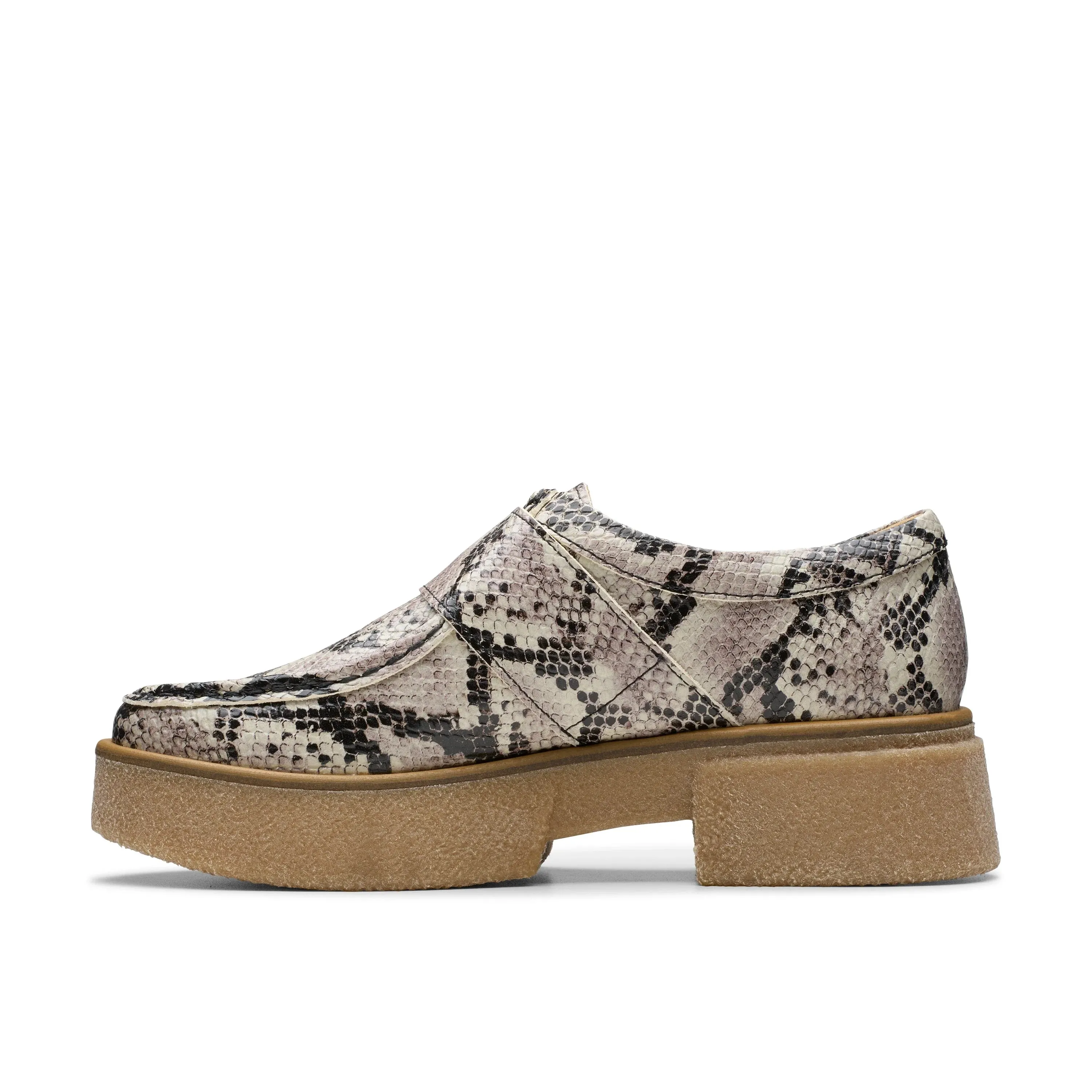 CLARKS | ZAPATOS CASUAL MUJER | LINOSO MONK GREY SNAKE LEATHER | GRIS