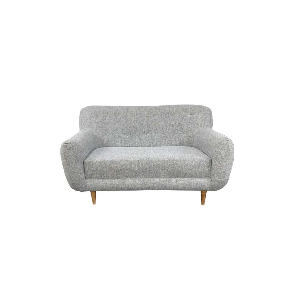 Combo Sofa  Nova Tela Gris   3 Cojines Decorativos   2 Poltronas Nova   Mesa Centro