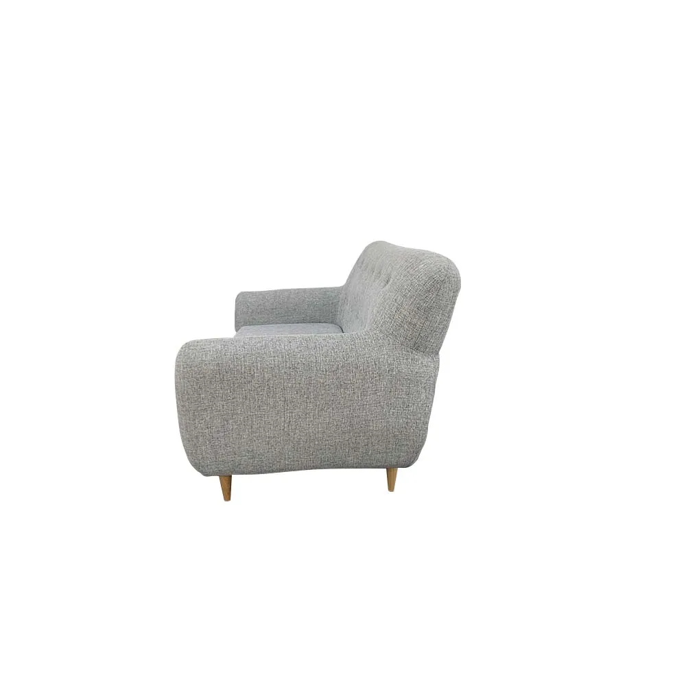 Combo Sofa  Nova Tela Gris   3 Cojines Decorativos   2 Poltronas Nova   Mesa Centro