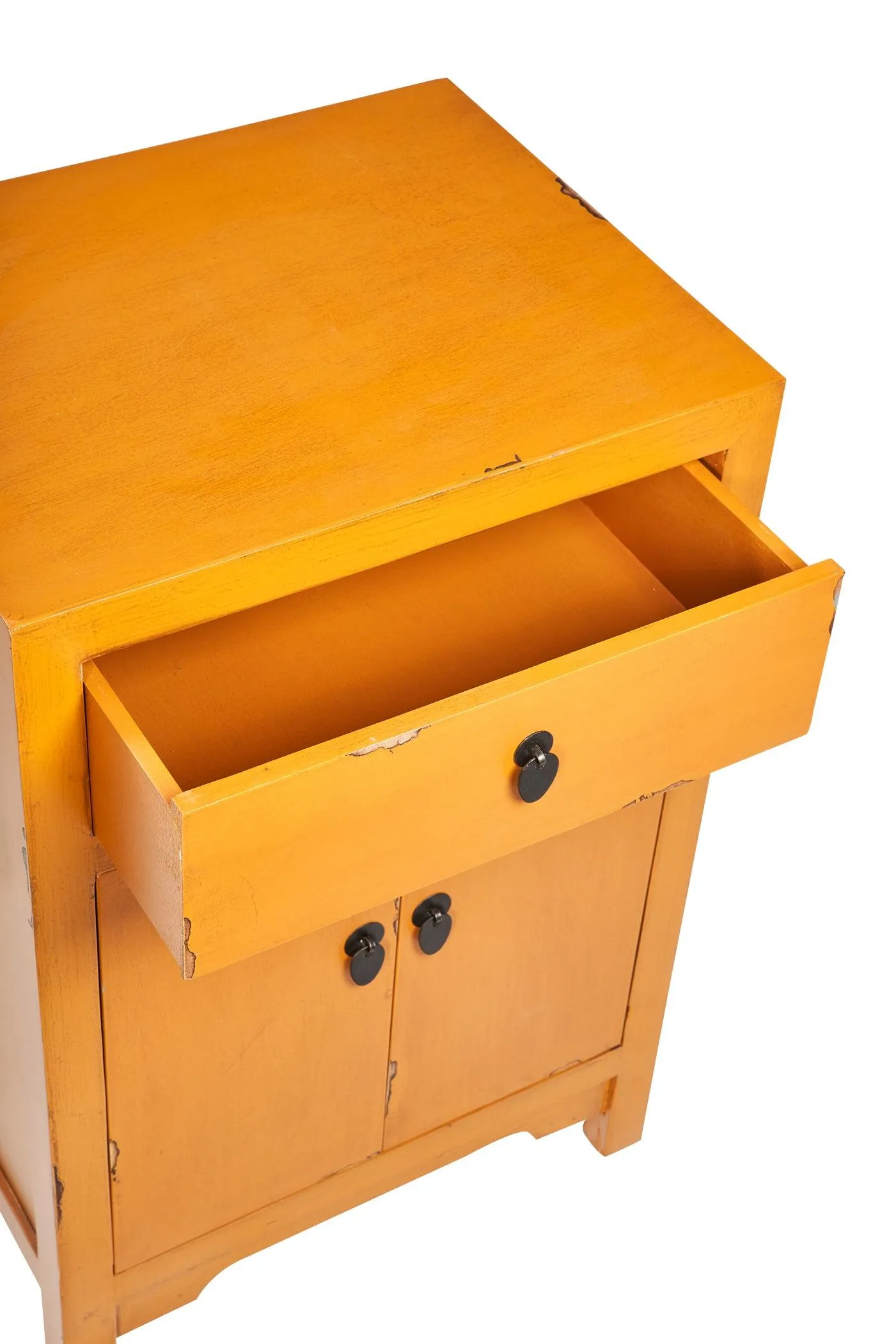 Credenza cinese in pioppo colori verde rosso giallo 2a 1c