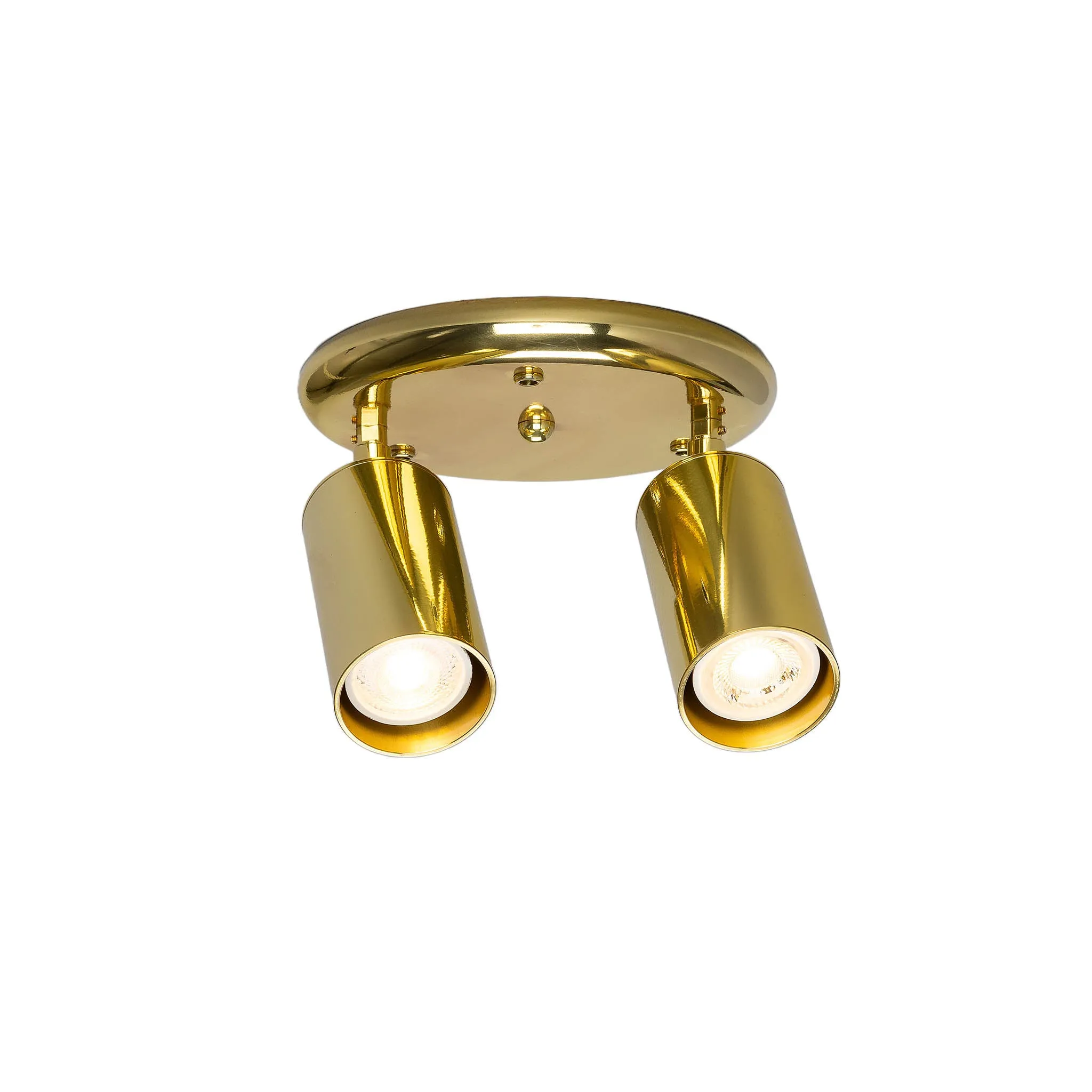 Evanston brass 2-spotlight | antique brass