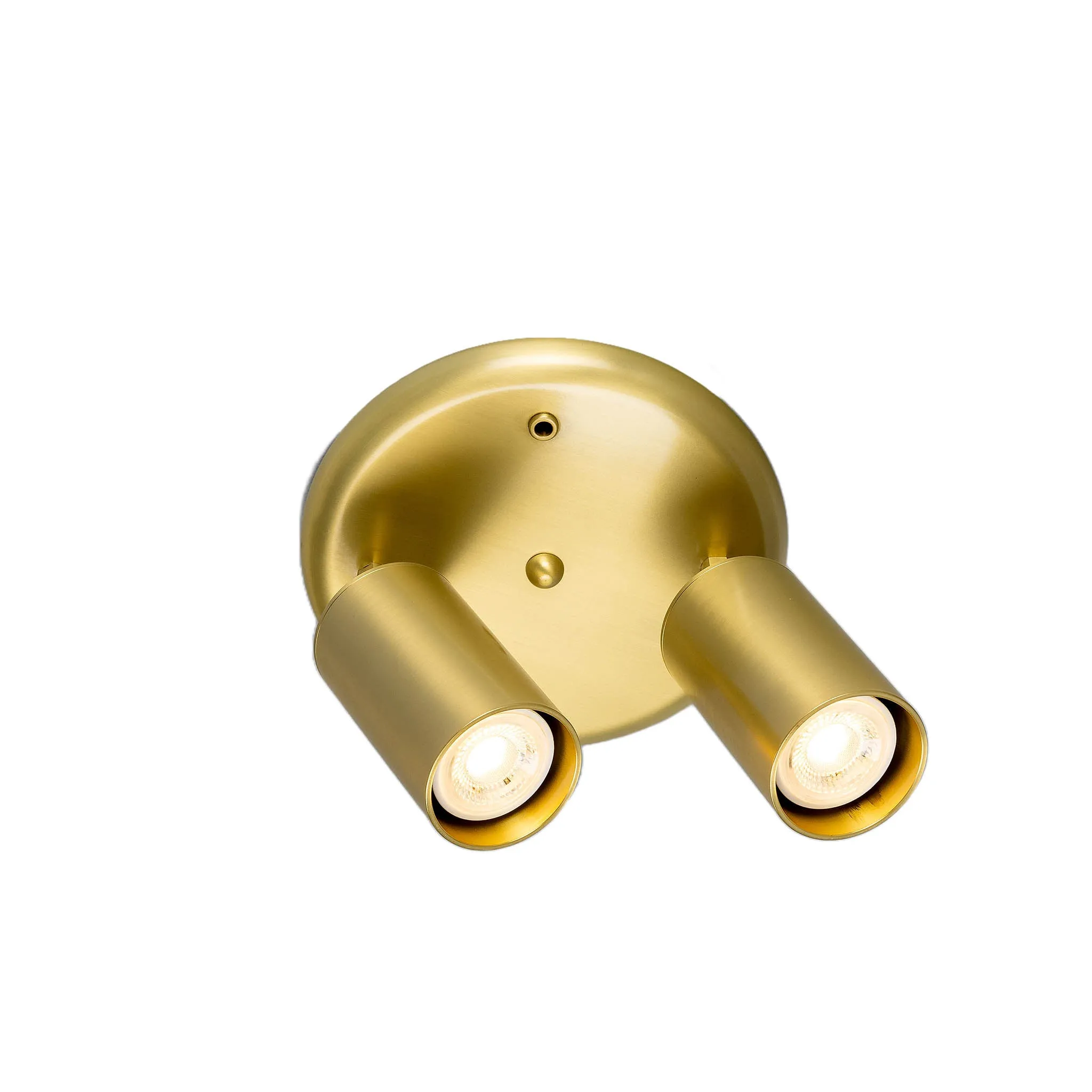 Evanston brass 2-spotlight | antique brass