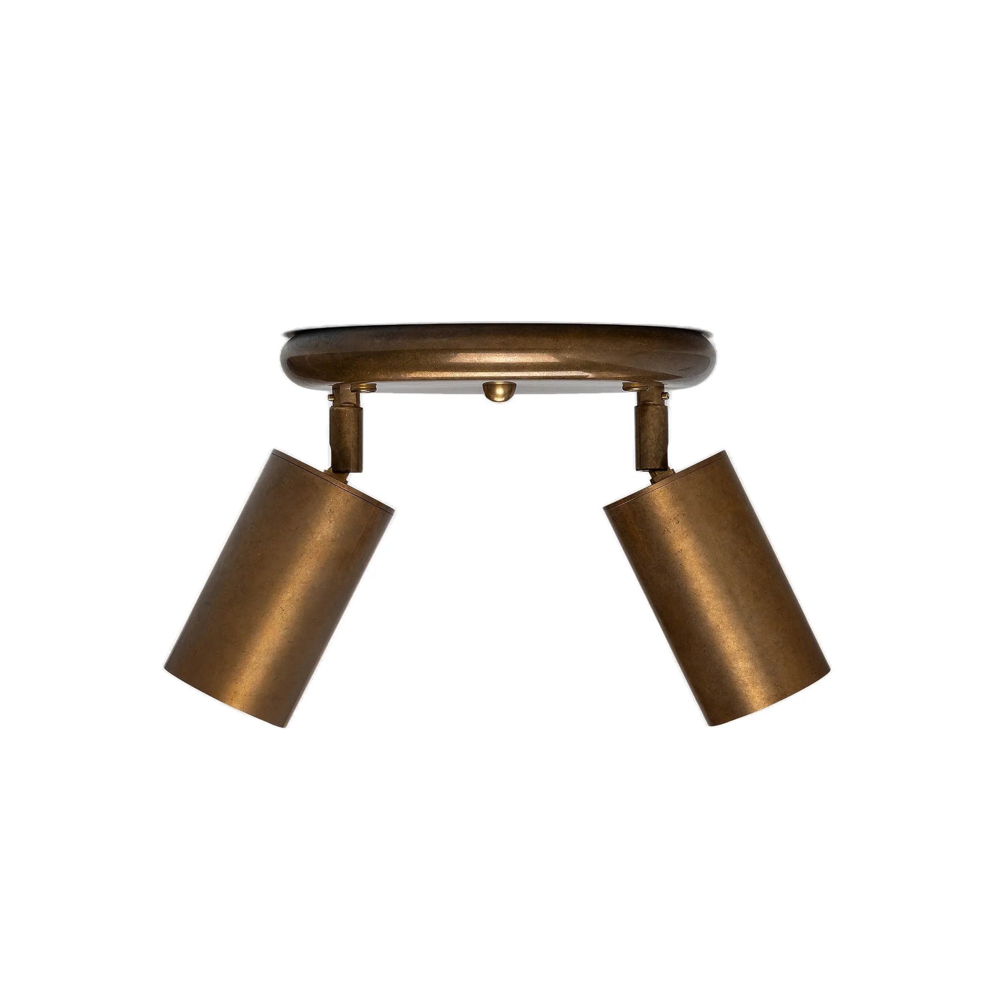 Evanston brass 2-spotlight | antique brass