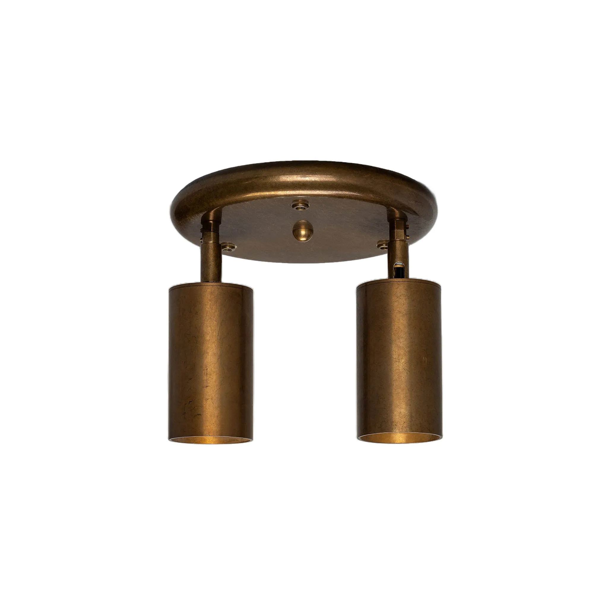 Evanston brass 2-spotlight | antique brass