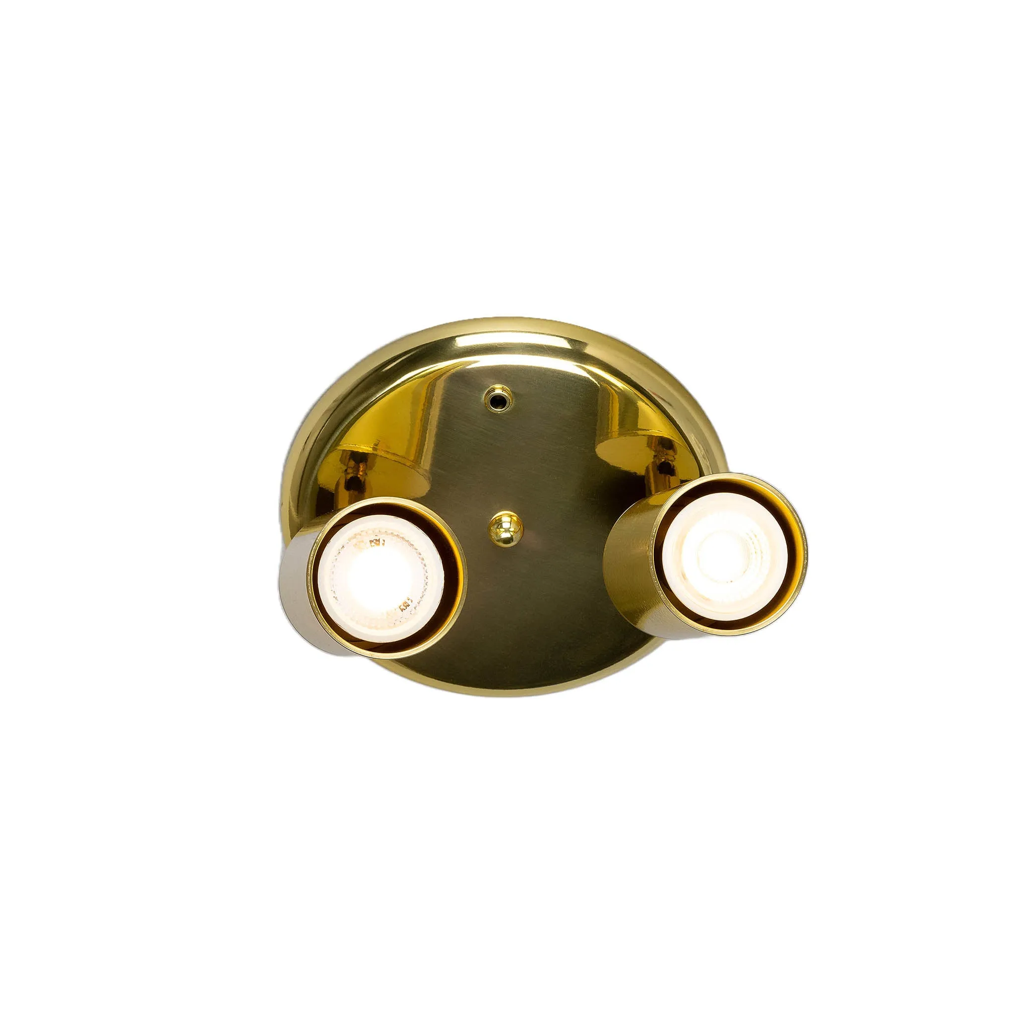 Evanston brass 2-spotlight | antique brass