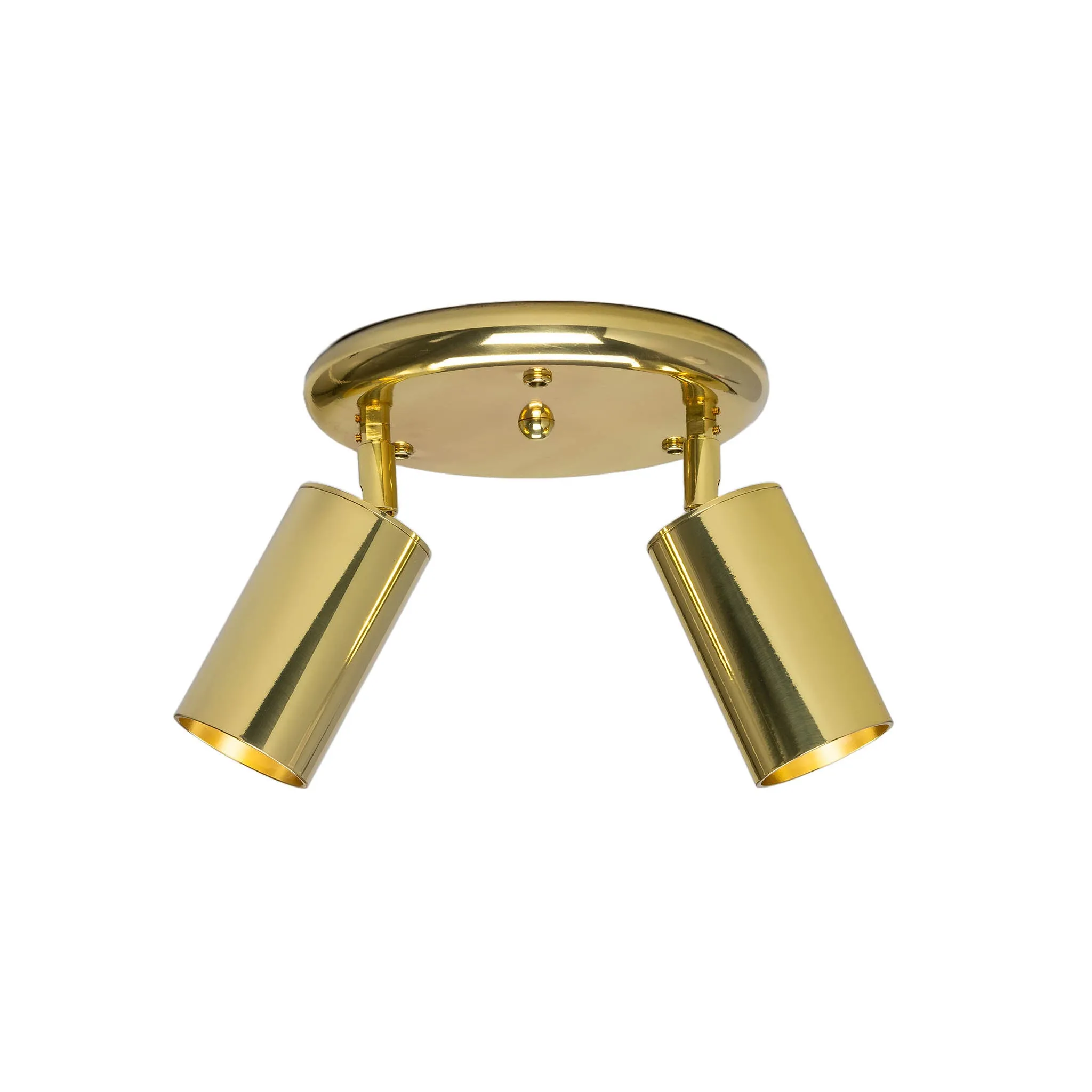 Evanston brass 2-spotlight | antique brass
