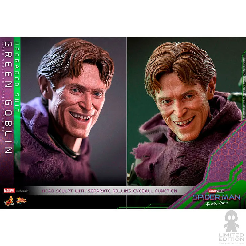 Hot Toys Figura Articulada Green Goblin Upgraded Suit Escala 1:6 Spider-Man: No Way Home