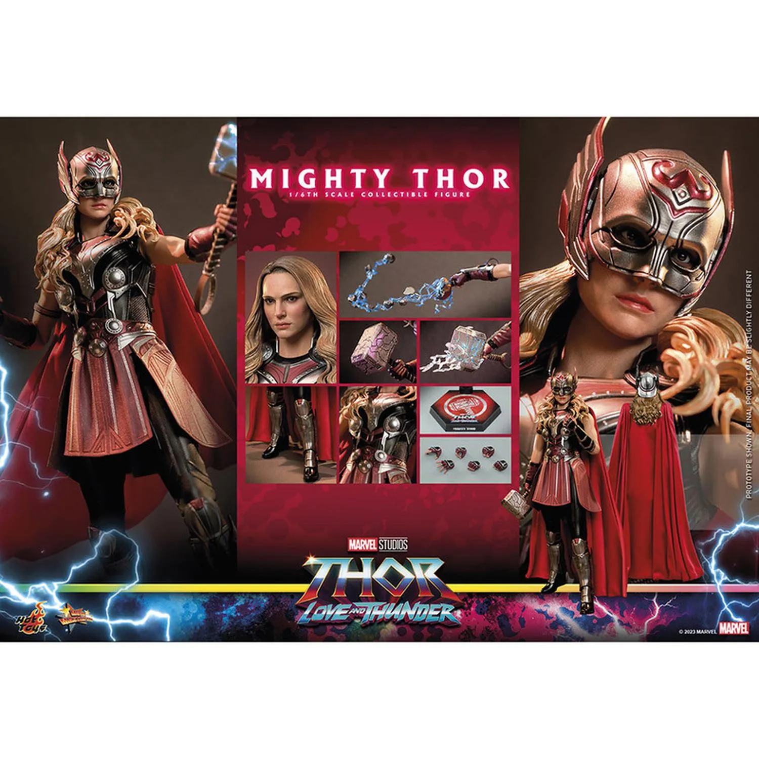 Articulated Mighty Thor Action Figure 1:6 Scale by Hot Toys from Thor: Love and Thunder