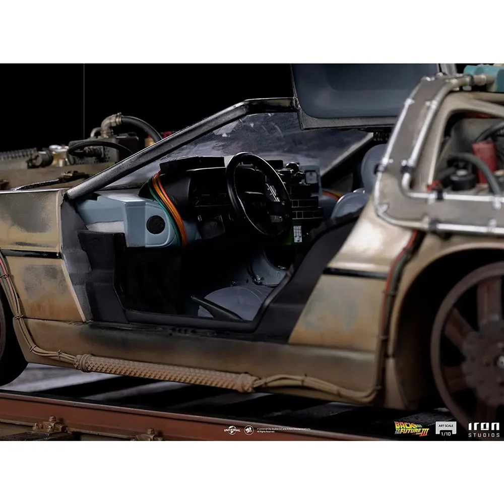 Iron Studios Estatuilla Delorean Escala 1:10 Volver Al Futuro