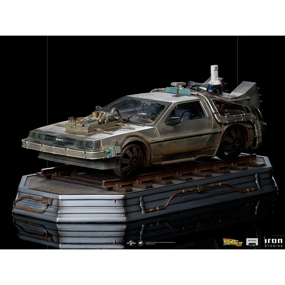 Iron Studios Estatuilla Delorean Escala 1:10 Volver Al Futuro