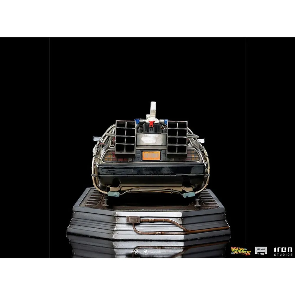 Iron Studios Estatuilla Delorean Escala 1:10 Volver Al Futuro