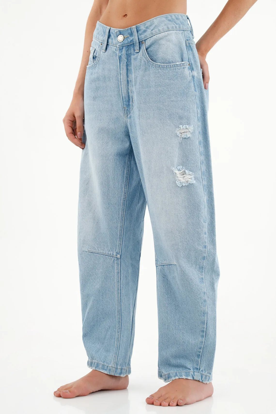 Jean azul cinco bolsillos para mujer