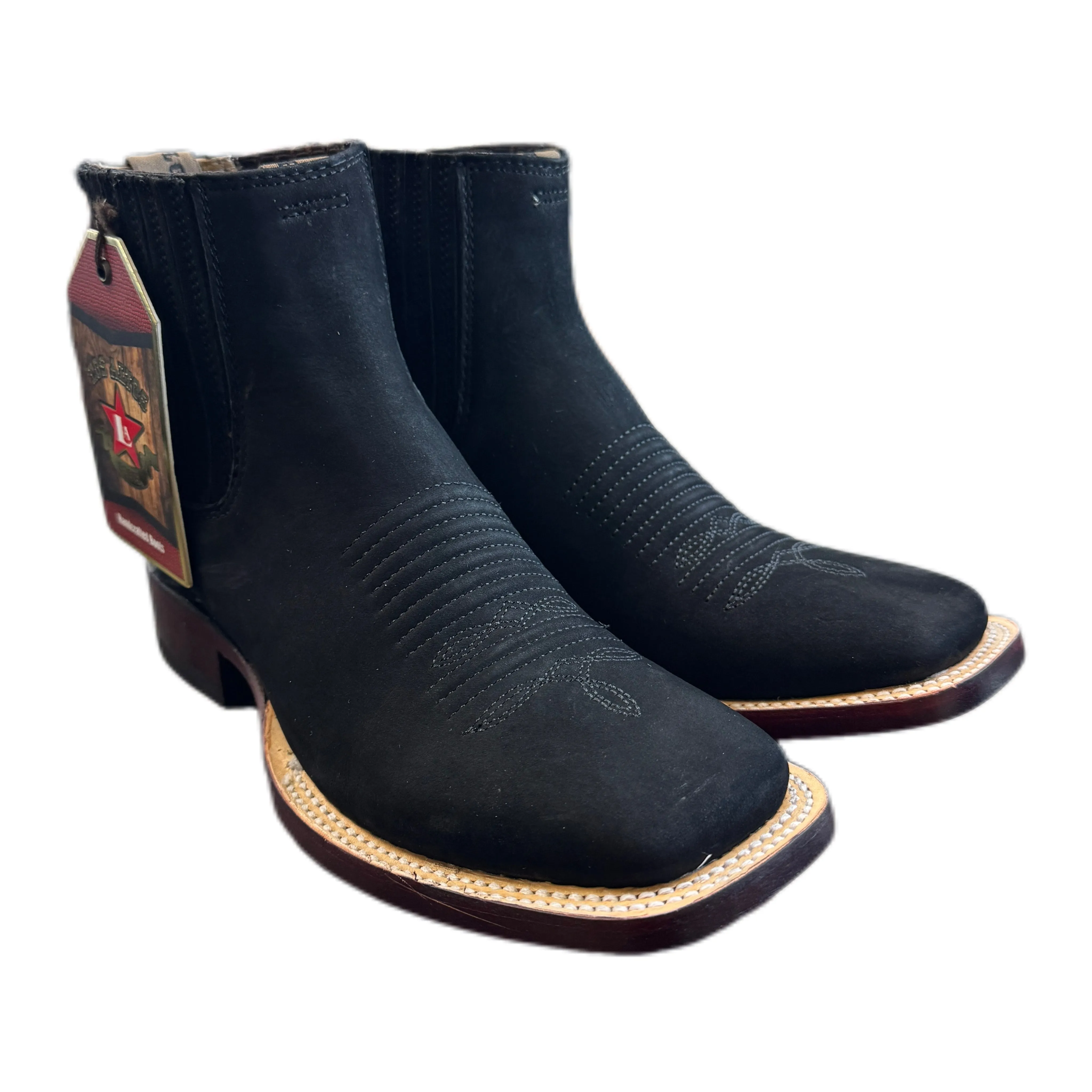 Nobuck Square - Black