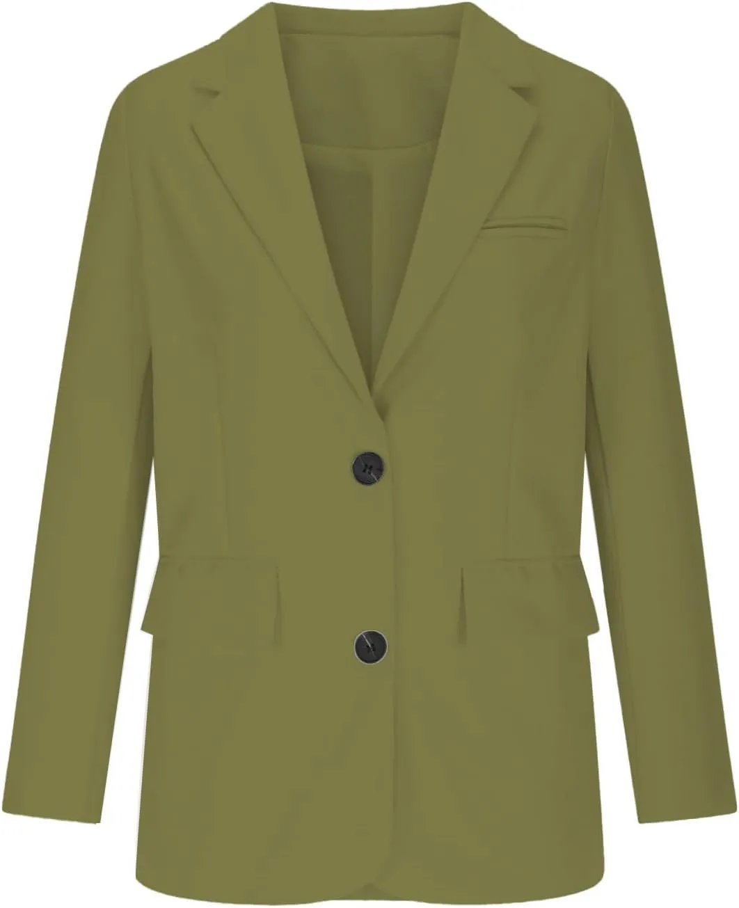 Oversized Blazers for Women 2025 Fashion Business Work Casual Suit Jacket Long Sleeve Open Front Buttons Lapel Coat