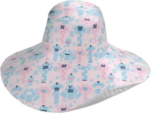 Pink Blue Japanese Cherry Blossom Kimono Foldable Foldable Sunhat Women Travel for Beach Vacation Decorative Summer Hats for Ladies Summer Fashionable Sombrero para sol