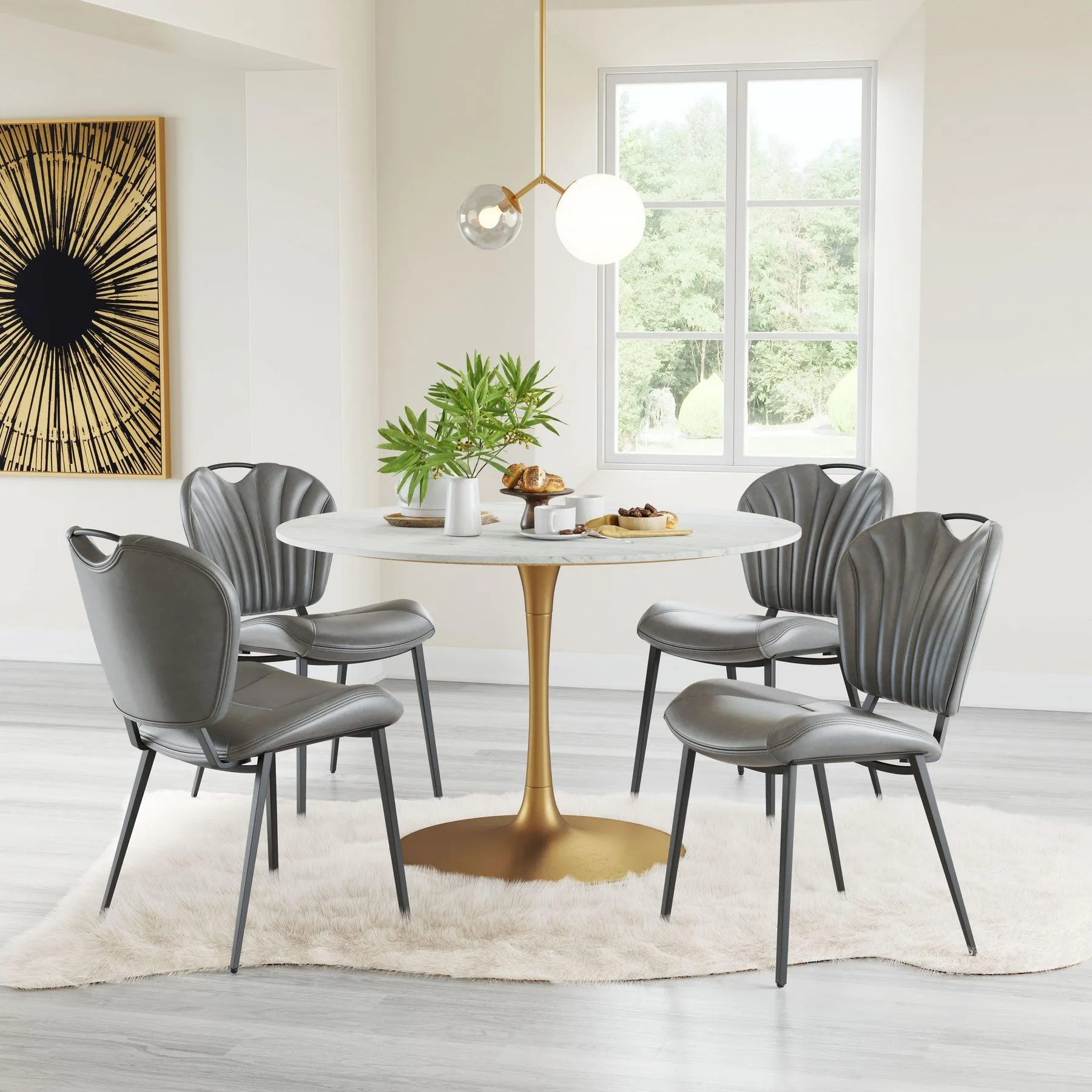 Silla de Comedor Terrence - Gris