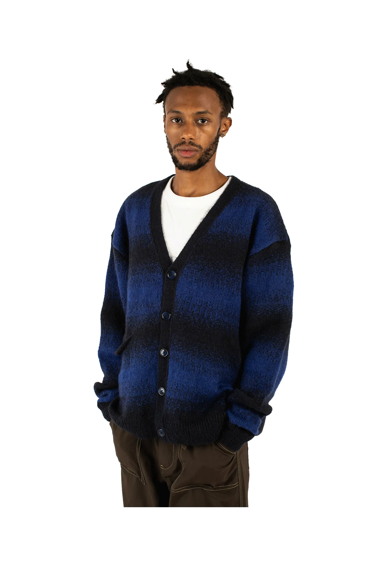 Striped Knitted Cardigan