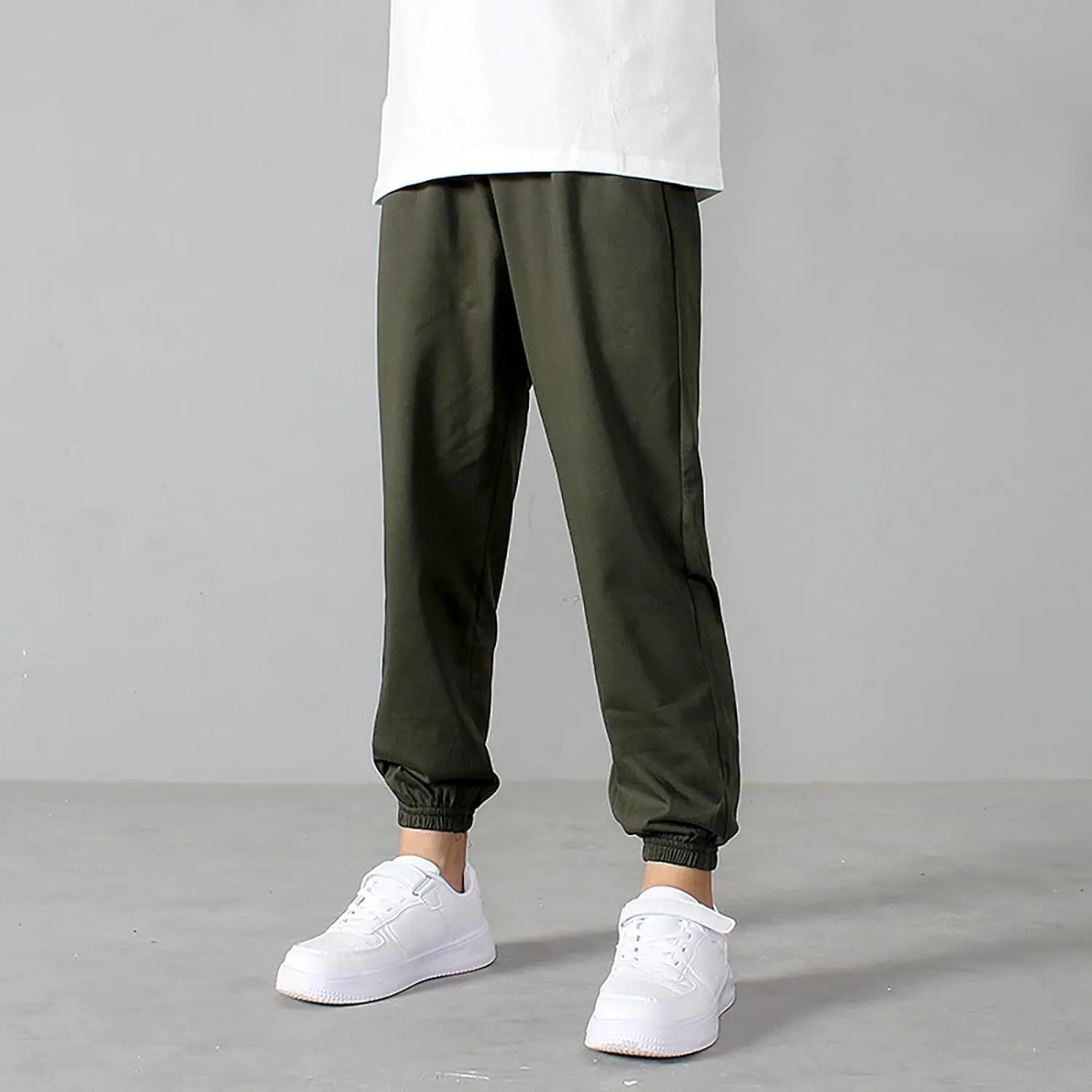 Sweatpants for Girls High Waist Baggy Jogger Casual Athletic Workout Y2k Preppy Pants Youth Mosquito Pants Trousers