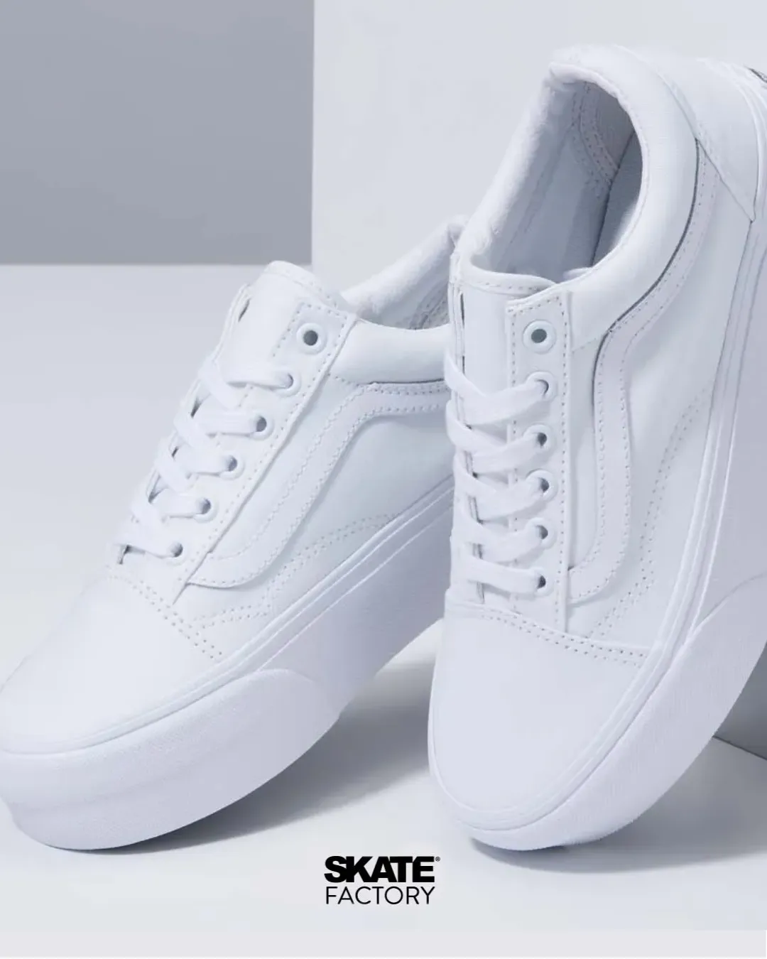 VANS TENIS DAMA PLATAFORMA OLD SKOOL BLANCO