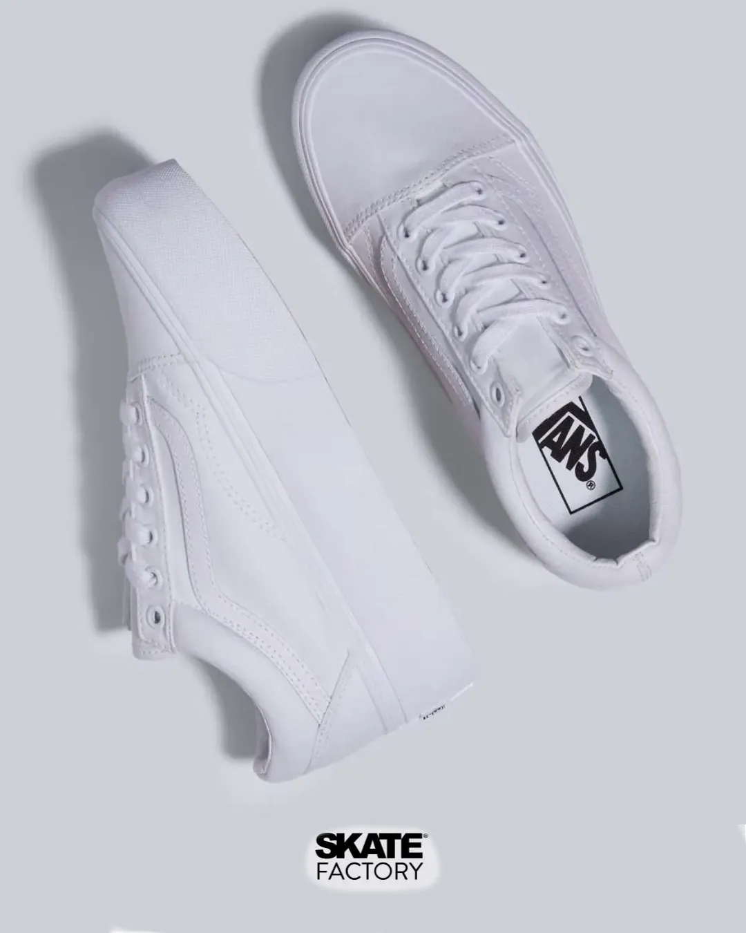 VANS TENIS DAMA PLATAFORMA OLD SKOOL BLANCO