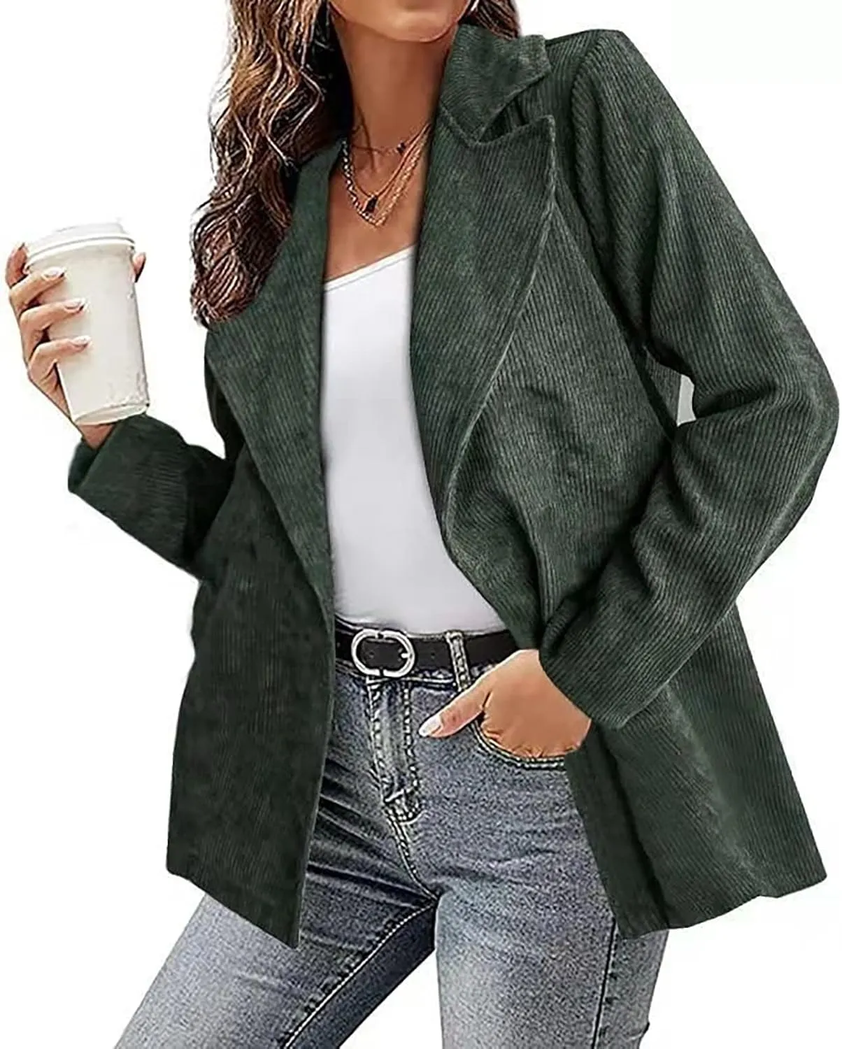 Women's Casual Blazer Fashion Long Sleeve Print Color Coat Open Front Suit Jacket Blazers for Work Casual