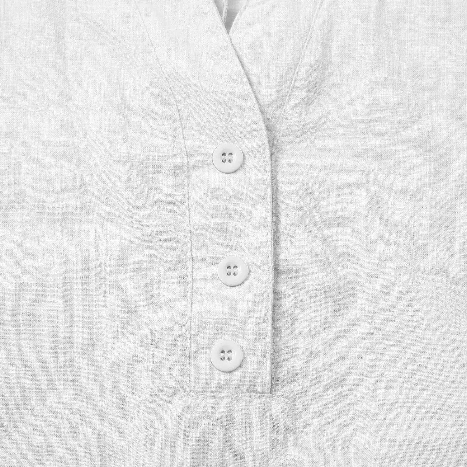 Womens Linen Shirts 3/4 Length Sleeve Linen Button Down V Neck Blouse Spring Summer Boho Shirts Travel Vacation Tops
